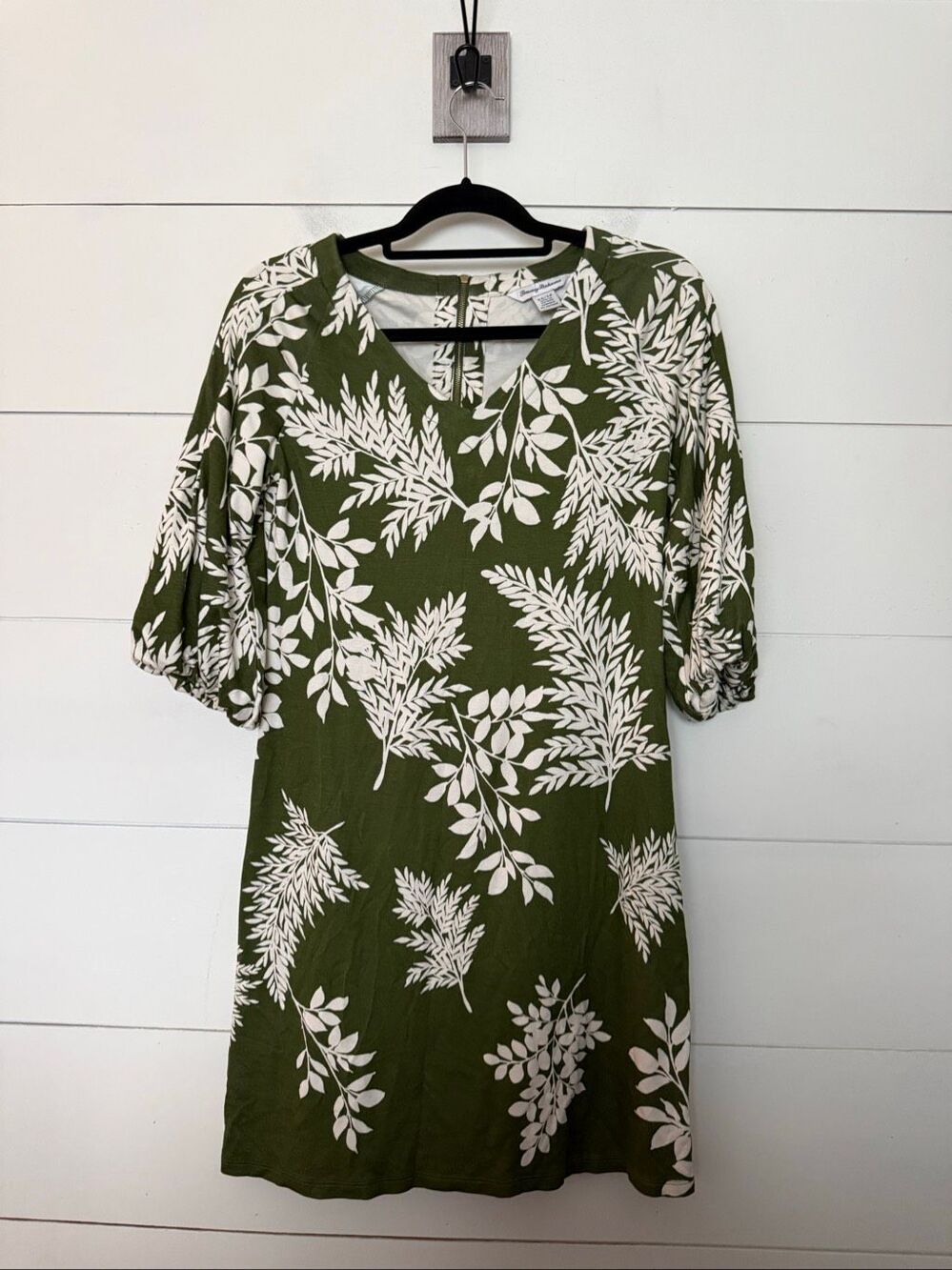 Tommy Bahama Women’s XS Green White Short Sleeve Dress